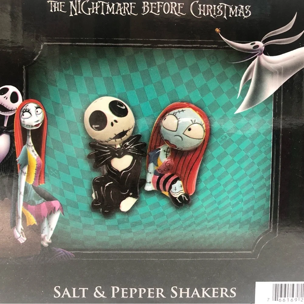 Jack/Sally Salt & Pepper Shakers NWT
